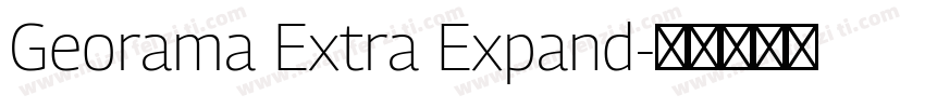 Georama Extra Expand字体转换